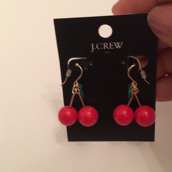J. Crew Jewelry - J.Crew Cherry bunch statement dangle earrings 